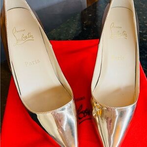 Metallic Rose Gold Heels